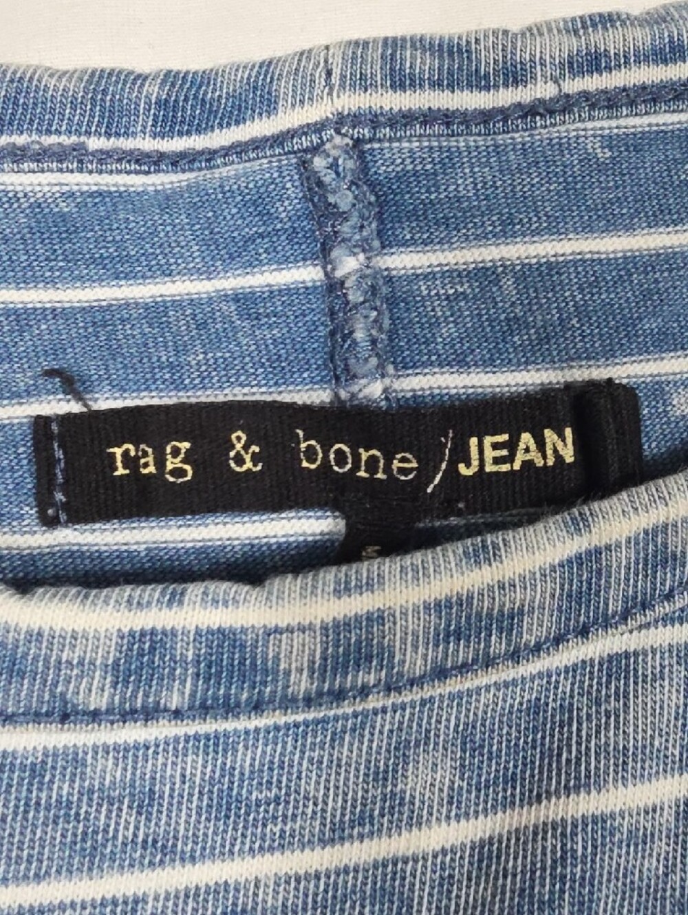 rag & bone Blue and White Striped Tank Top - Picture 4 of 5